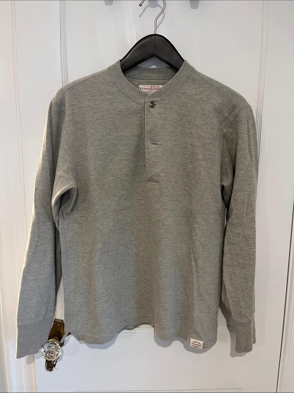 Filson Light Gray Long-Sleeve Henley